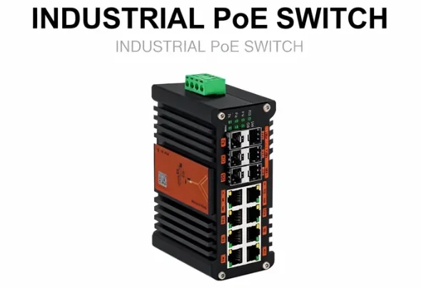 محول شبكة PoE مُدار L2+ صناعي  - مراجعة Managed Gigabit Poe Switch 8 Port 802.3At وسعره